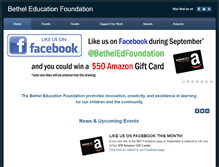 Tablet Screenshot of betheledfoundation.org
